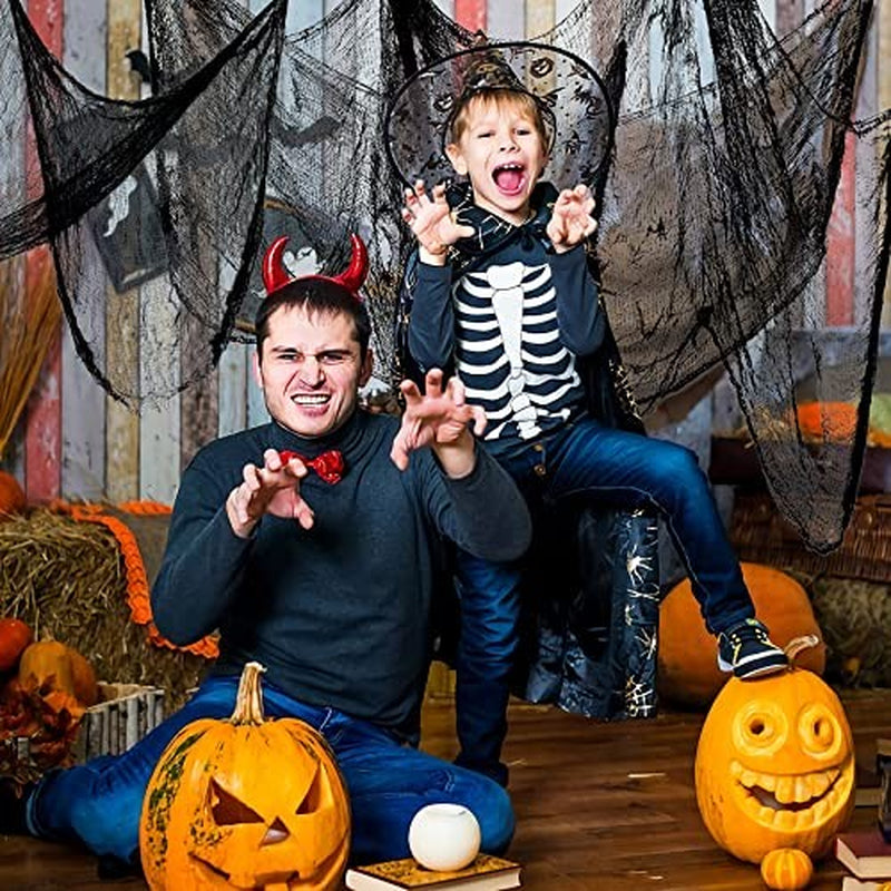 Halloween Creepy Cloth Decoration - 180 X 30In Halloween Black Decor Outdoor