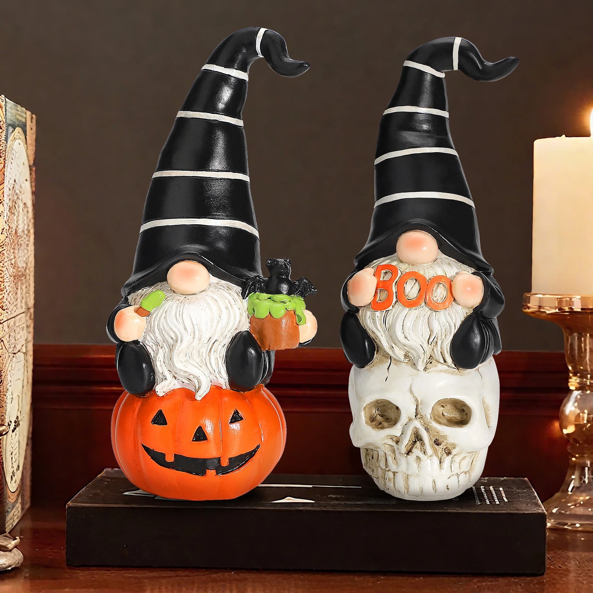 2Pcs Halloween Gnomes, Halloween Gifts, Halloween Decorations Indoor, Halloween Table Decor