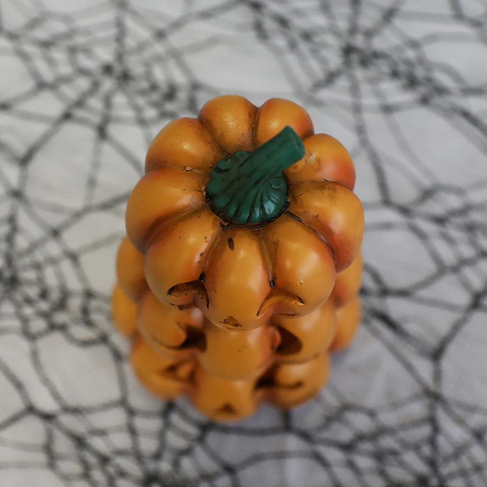 Illuminated Stacked Pumpkin Decor for Halloween Parties - Indoor and Outdoor Halloween Decorations
