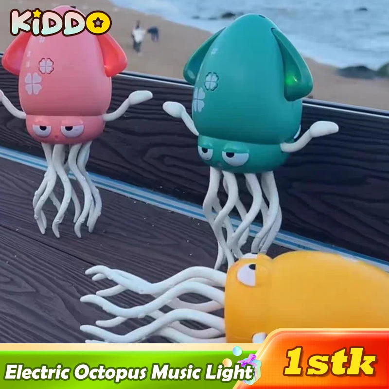 Electric Auto-Avoid Octopus with LED Lights Music Electric Crawling Octopus Toy Stress Relief Gift Octopus Interactive Robotics